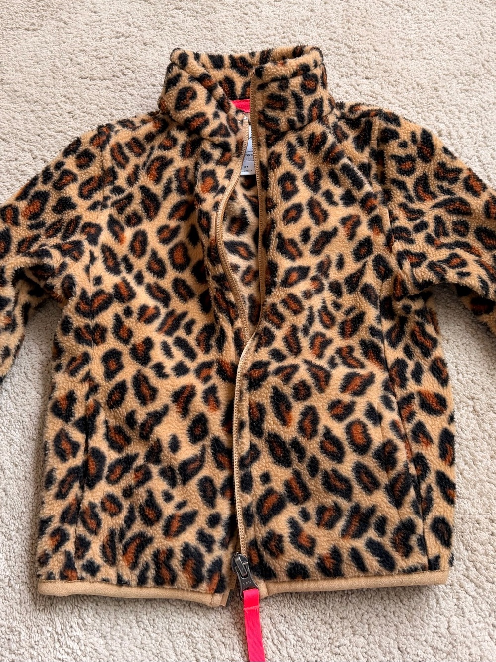 Leopard Animal Print Fleece Kids Jacket